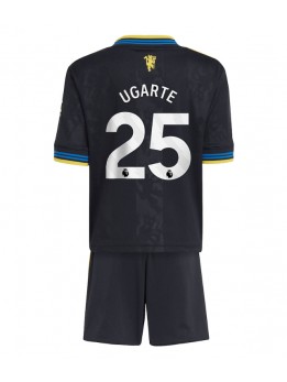 Manchester United Manuel Ugarte #25 Replika Tredje Kläder Barn 2025-26 Kortärmad (+ byxor)